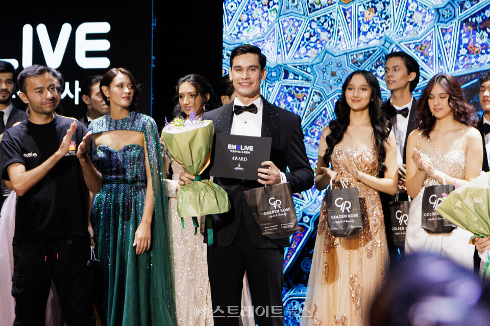 ▲‘2023 페이스 오브 우즈베키스탄’ 이모라이브상 수상자 Ergashev Doniyor / 사진=아시아모델페스티벌조직위원회