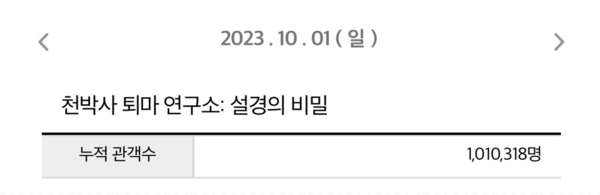 ▲출처=영화진흥위원회 통합전산망, 10월 1일(일) 오전 8시 기준