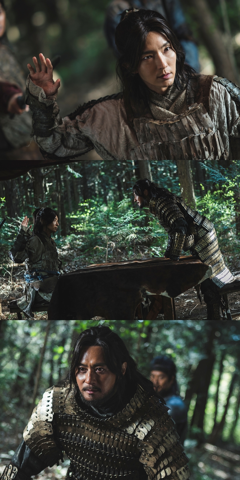 tvN 토일드라마 ‘아라문의 검’ 장동건-이준기. 사진=tvN