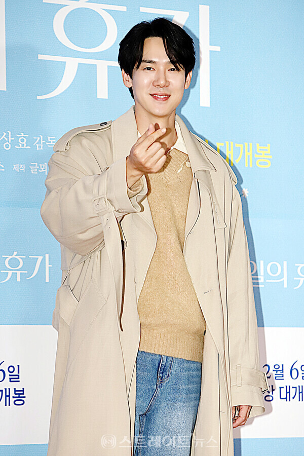 영화 ‘3일의 휴가’ VIP 시사회 포토월 행사에 참석한 배우 유연석. 양용은 기자 taeji1368@naver.com