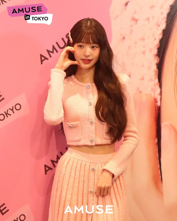 어뮤즈 일본 팝업 행사에 참석한 장원영. 어뮤즈 제공