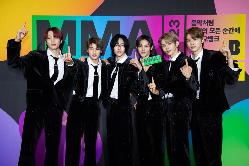 MMA2023 올해의 신인 ‘라이즈’. 카카오엔터테인먼트 제공