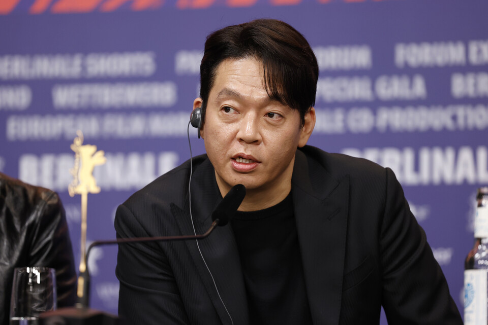 베를린국제영화제 ‘범죄도시4’ 기자 간담회에 참석한 박지환. 에이비오엔터테인먼트 제공