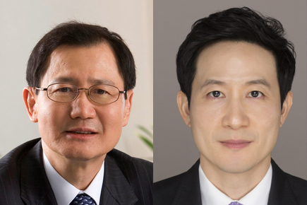 박찬구 금호석유화학그룹 회장(왼쪽)과 그의 조카인 박철완 전 금호석유화학 상무