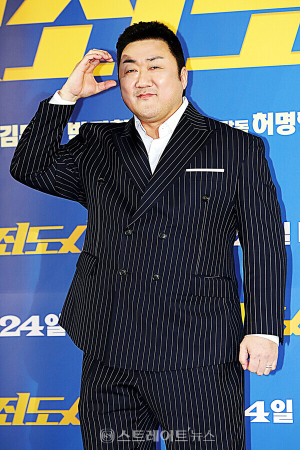 영화 ‘범죄도시4’ 제작보고회에 참석한 배우 마동석. 양용은 기자 taeji1368@naver.com