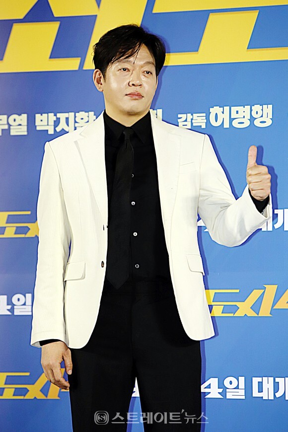 영화 ‘범죄도시4’ 제작보고회에 참석한 배우 박지환. 양용은 기자 taeji1368@naver.com