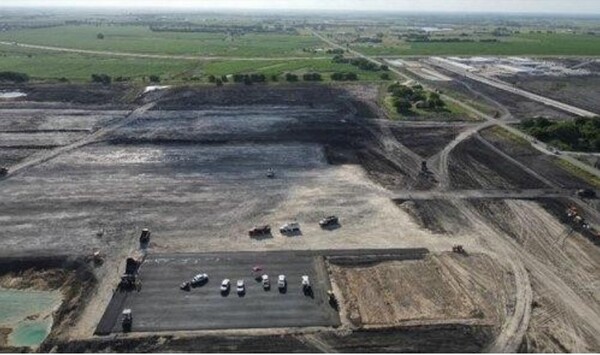 삼성전자가 미국 텍사스주 테일러에 건설 중인 파운드리 공장 부지. 삼성전자 제공.