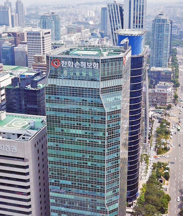              여의도 한화손해보험 사옥 전경. 한화손보 제공.