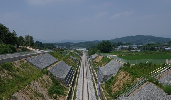 중부내륙선 금가~충주 구간 선로 시설물 사진