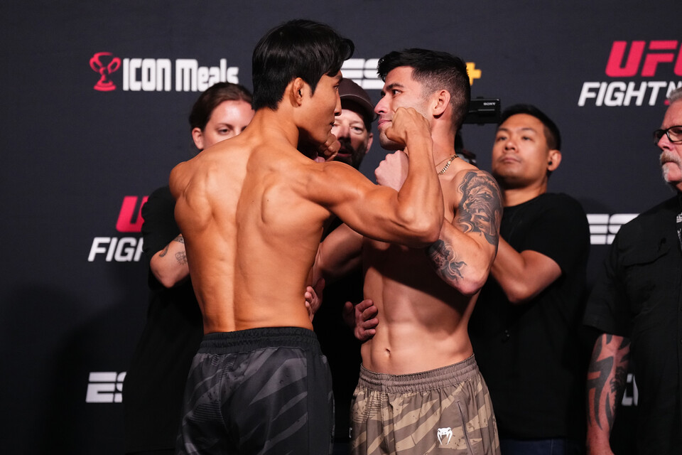 이정영 vs 하이더 아밀. UFC 제공