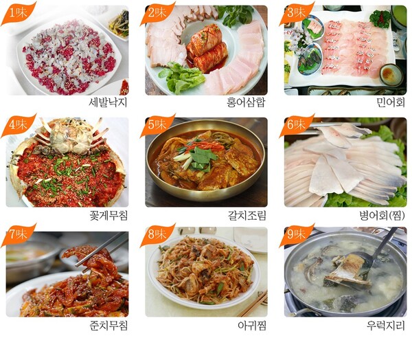 맛의도시 목포시 9미.(사진=목포시)