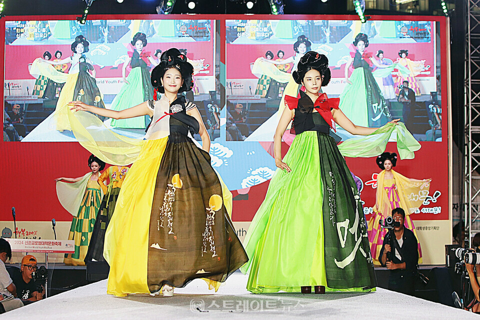 한빛단 김보람(왼쪽), 최유슬. 양용은 기자 taeji1368@naver.com 