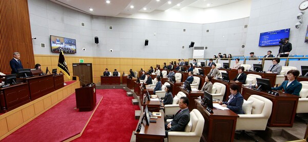 13일 조규식 서구의장이 제286회 제2차 정례회를 개회하고 있다. 서구의회 제공.