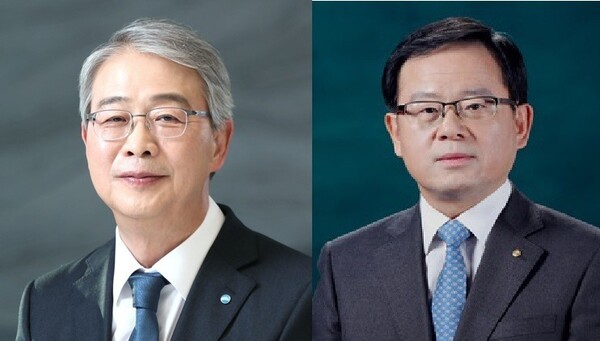 우리금융 현 경영진인 임종룡 회장(왼쪽)과 조병규 우리은행장. 우리금융 제공.