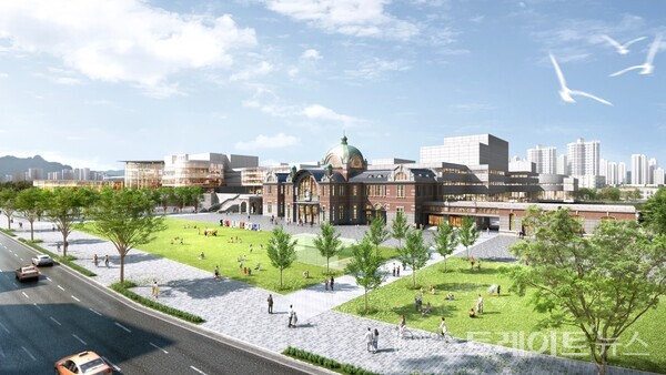 ◇서울역 입체복합개발 이후의 서울역 광장 조감도 (사진=서울시)