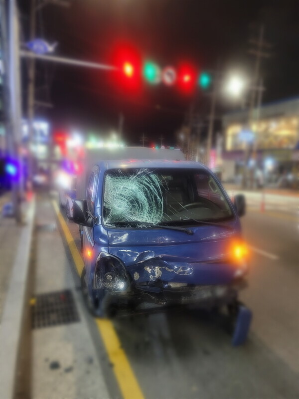 사고 현장 모습. 부산경찰청 제공