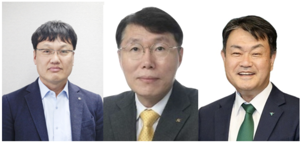 (왼쪽부터) 박창훈·김재관·성영수 신한·KB·하나카드 신임 대표 내정자.