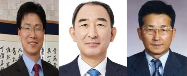 (왼쪽부터) 강태영 농협은행장·박병희 농협생명 대표·송춘수 농협손해보험 대표 내정자. 농협금융 제공.