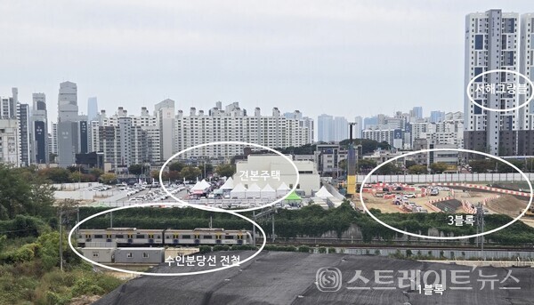 삼성물산이 송도를 제외한 인천에서 역대급 분양가로 연수구 옥련동에서 선보인 '래미안 송도역 센트리폴'은 수인분당선과 근접, 인천발 KTX와 월판선 급행철도의 이용이 편리하다.(사진 : 김태현 선임기자)