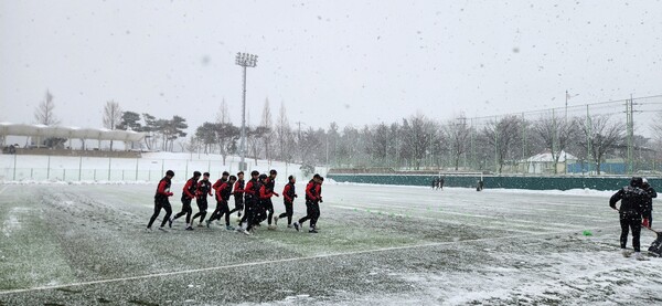 영광군에서 전지훈련이 진행되고 있다. (사진=영광군)