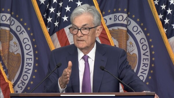 제롬 파월 미국 연방준비제도 의장. 연방준비제도 유튜브 채널.