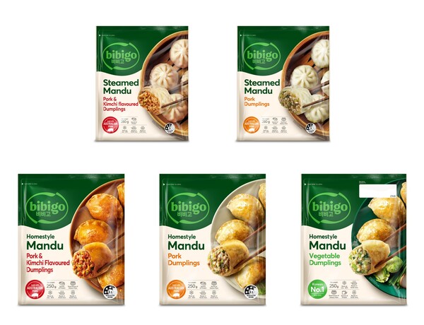 CJ제일제당은 지난달 13일 호주 대형마트 체인인 ‘IGA’에서 비비고 제품 판매를 시작한다고 밝혔다. 사진은 CJ제이제당이 호주 IGA에서 판매하는 비비고 만두 5종이다. CJ제일제당 제공