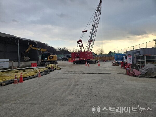 LH가 경기도 고양시 덕양구 고양창릉 공공택지지구 내 용두동에 들어설 GTX-A노선 창릉역의 건설현장. 김태현 선임기자