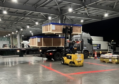 CJ대한통운이 전투기 훈련 장비 시뮬레이터 2대를 폴란드로 운송하는 방산 물류 프로젝트를 성공리에 마쳤다. 연합뉴스