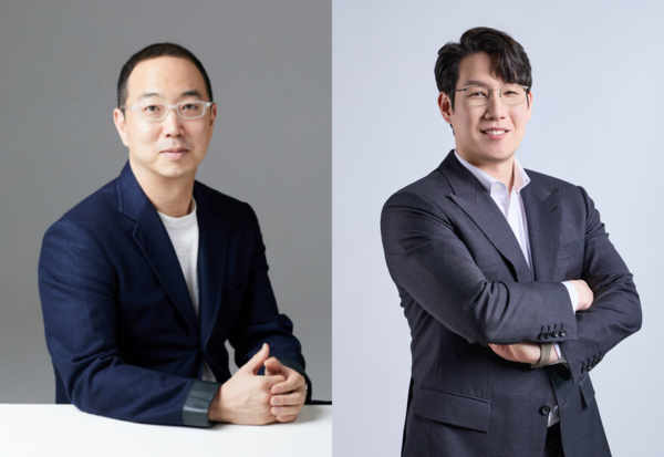 벤처기업협회 송병준 신임 회장(왼쪽)과 권성택 부회장