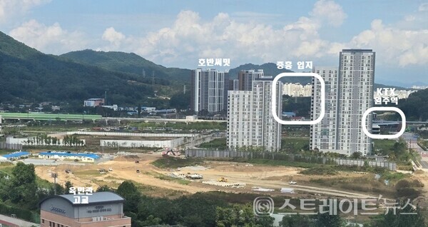 중흥건설그룹 중흥토건이 미분양의 늪인 강원도 원주에서 지난해 유일하게 조기 완판한 무실동 남원주역세권에서 ‘원주역 중흥S-클래스’(사진 건설현장)를 이달에 분양한다. (스트레이트뉴스 DB)