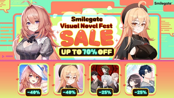 스마일게이트가 자사의 히트 비주얼 노벨 게임 ‘러브 딜리버리’를 포함한 대표작 4종이 '스팀 비주얼 노벨 페스트'에 참가한다. 스마일게이트 제공
