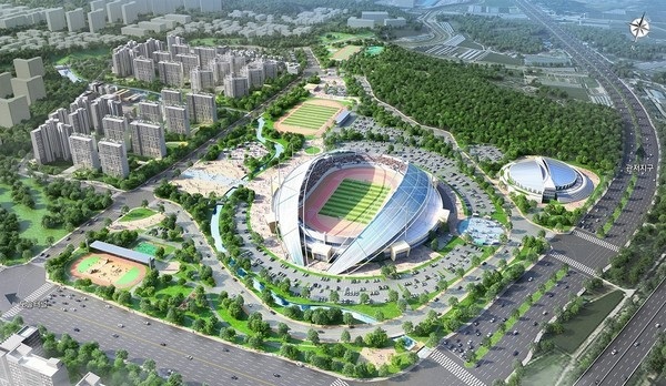 대전서남부종합스포츠타운 조감도. 대전시 제공.