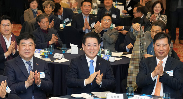 김영록 전라남도지사가 '제263회 산학협동포럼'에 참석하고 있다. (사진=전라남도)