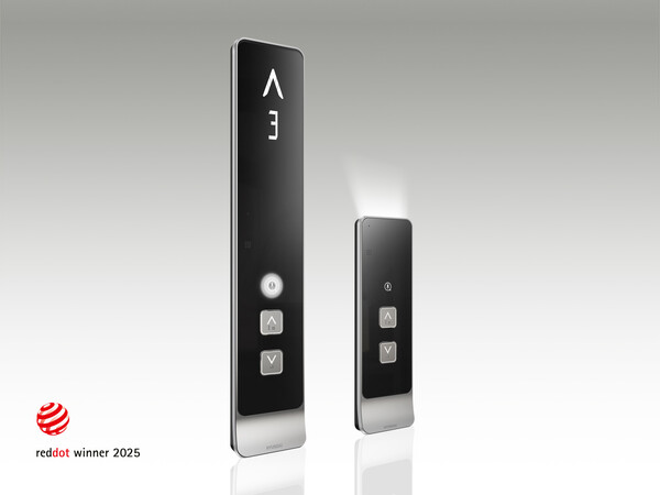 레드닷 디자인 어워드 본상을 수상한 현대엘리베이터‘스마트 홀버튼’이미지. 현대엘리베이터 제공