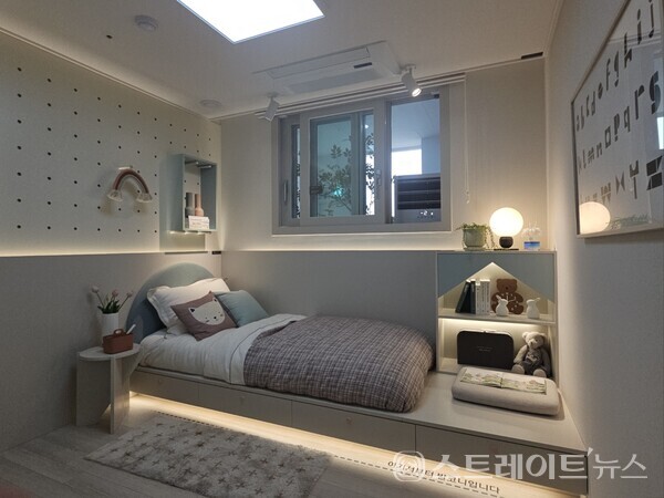 ◇'시티오씨엘 7단지' 견본주택의 59㎡형 모델룸 내 침실3. (사진=이준혁 기자)