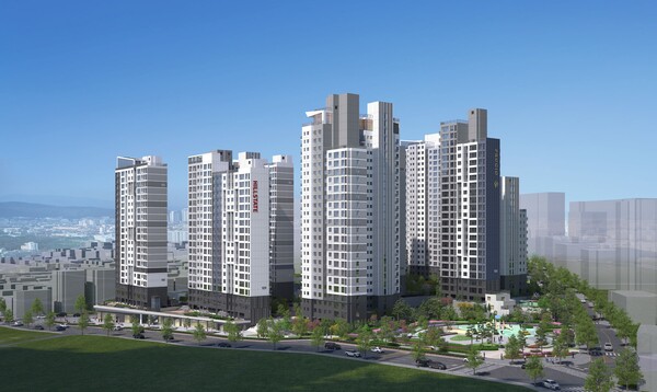 대우건설(대표이사 김보현)과 현대엔지니어링 컨소시엄이 서울특별시 구로구 고척4구역주택재개발정비사업을 통해 구로구 고척동 148-1번지 일원에 공급하는 ‘고척 푸르지오 힐스테이트’의 조감도. 대우건설 제공