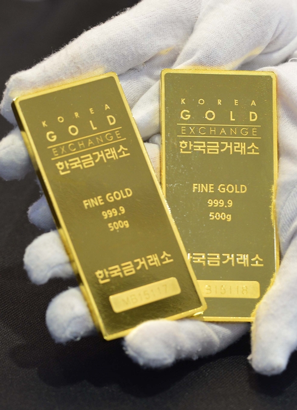                         국제금값 변동폭이 커지고 있다. 한국거래소 제공.