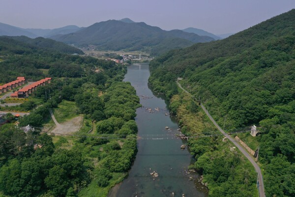 곡성군 죽곡면에 있는 대황강 모험시설의 전경.사진/곡성군