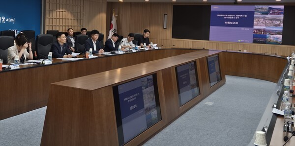 용역 최종보고회(미래첨단소재 산업지구 기본계획 수립 및 타당성).사진/전남도