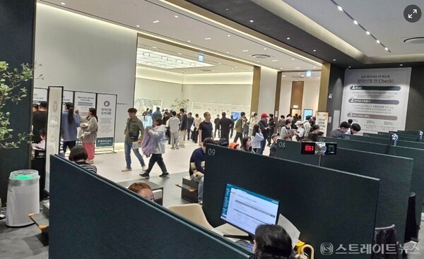 경기도 하남시 천현동 교산 B-2블록에 공급되는 ‘교산 푸르지오 더 퍼스트’ 의 모델하우스 내부 모습. 김태현 기자