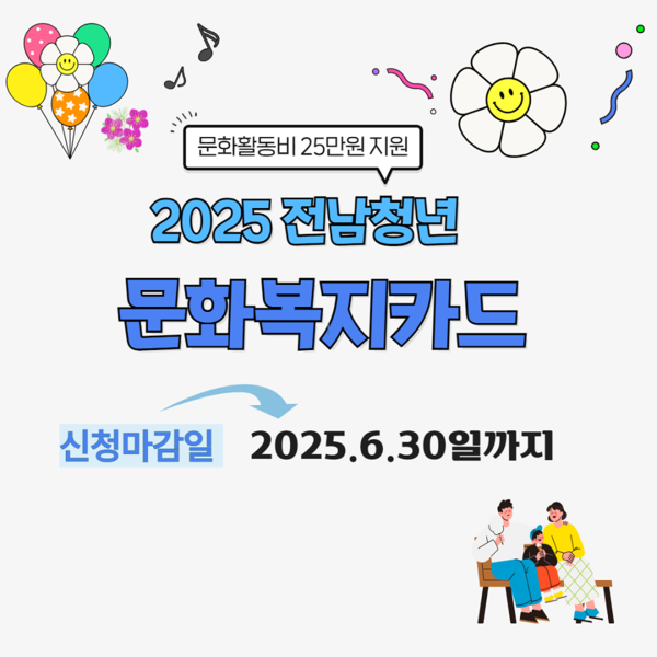 2025년 전남청년 문화복지카드 지원사업.사진/순천시