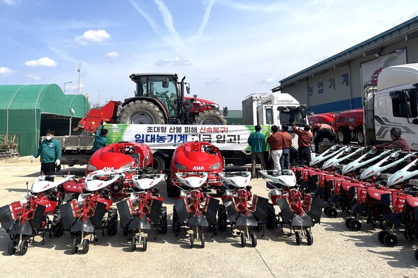 경북도는 정부추경예산에서 ‘산불특별재난지역 임대농기계 구입 지원사업’ 국비 24억에 지방비 24억을 더해 산불 피해시·군을 지원한다.(사진=경북도)