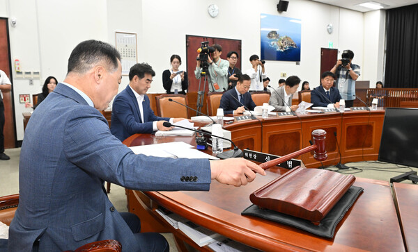 12일 서울 여의도 국회에서 열린 정보위원회 전체회의에서 신성범 위원장이 이종석 국가정보원장 후보자 인사청문요청안을 상정하고 있다. 연합뉴스. 