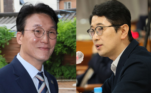 김민석 국무총리 후보자(왼쪽), 주진우 국민의힘 의원. 연합뉴스. 