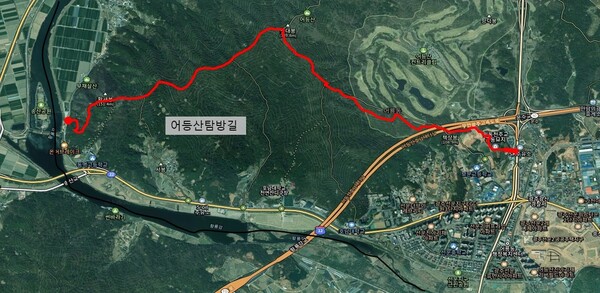 광산구가 24일 구 주소정보위원회의 심의를 거쳐 송산유원지에서 보문고에 이르는 어등산탐방길에 도로명을 부여했다고 밝혔다./광산구