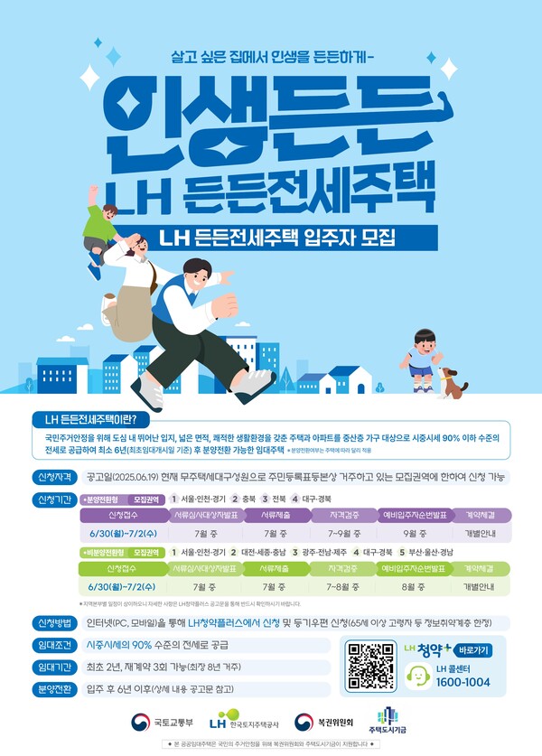 2025년 1차 든든전세 포스터