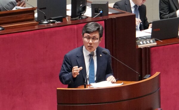 더불어민주당 안도걸 의원이 30일 국회에서 열린 예산결산특별위원회 종합정책질의에서 발언하고 있다. 의원실. 