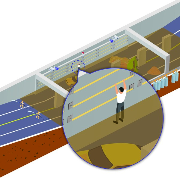 지하차도 안전바 개념도. 비에스 제공