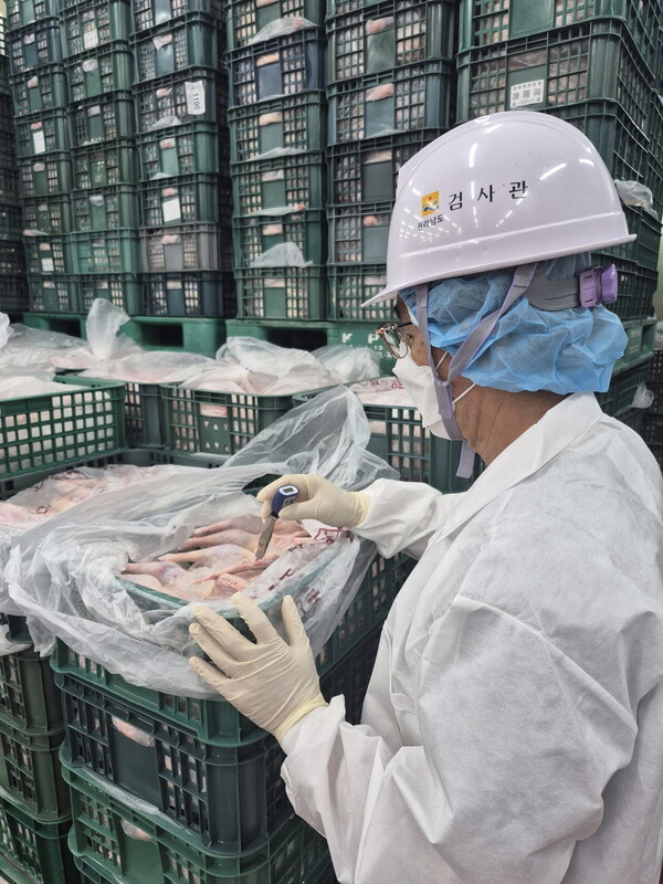 도축검사.사진/전남도동물위생시험소