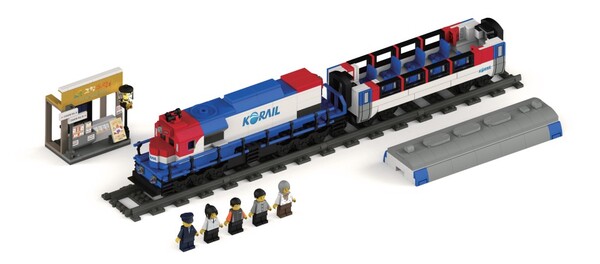 상반기 판매량 기준으로 1위를 차지한 ‘NEW 무궁화호’ 열차모형 블록. 코레일유통 제공